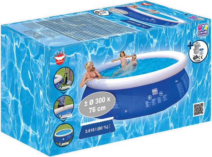 Produktbild Happy People Quick Up Pool Set 300 x 76 cm