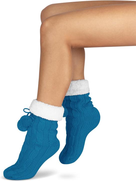 Image du produit Normani Chaussons en tricot avec pompon et ABS (Une unité par pack, 36 - 40)