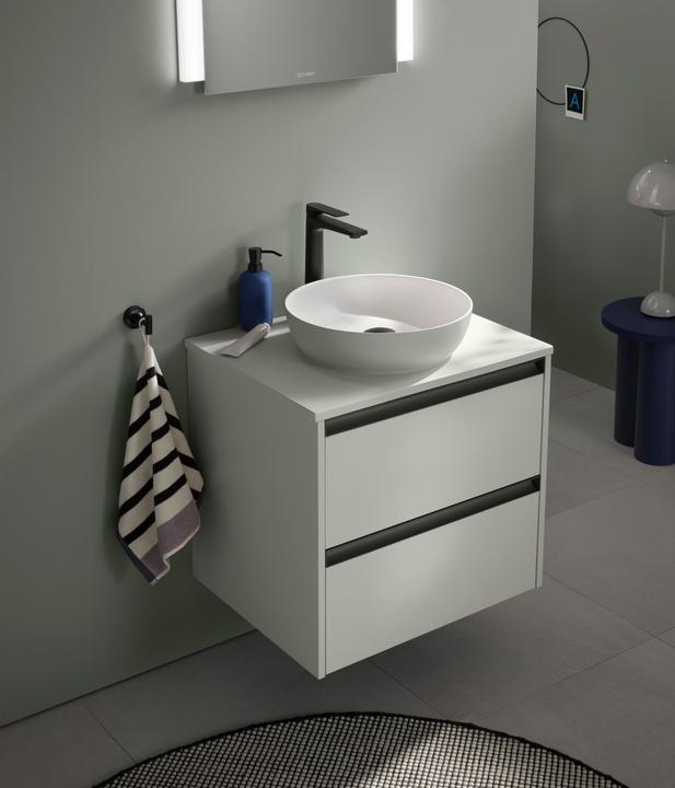Produktbild Duravit Sivida Aufsatzwaschtisch, rund, 400x400mm, ohne Hahnloch, ohne Überlauf (400 mm, 400 mm)