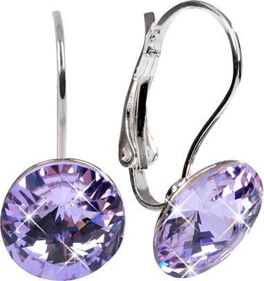 Levien Elegant Rivoli Violet earrings (L)