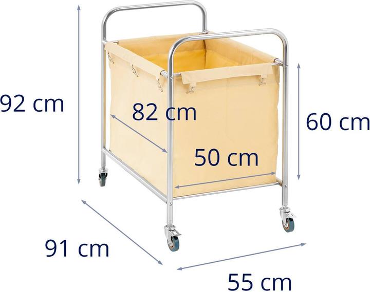 Produktbild Royal Catering Wäschewagen Wäschekorb Wäschesammler Wäschesack Wäsche Transportwagen 250 Liter (250 l)