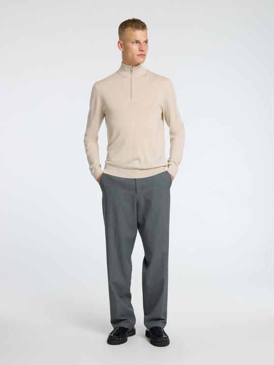 Actual product image Selected Homme Slhtray Ls Knit Merino Half Zip Noos (XXL)