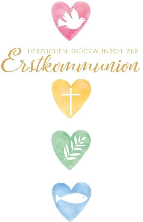 Produktbild ABC Glückwunschkarte Kommunion 12.5 x 17.6 cm (1 Stk.)