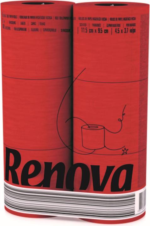 Renova Papier hygiénique rouge (6 x)