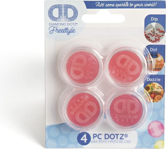 Actual product image Diamond Dotz Freestyle Wax Pots 1 set = 4 pieces