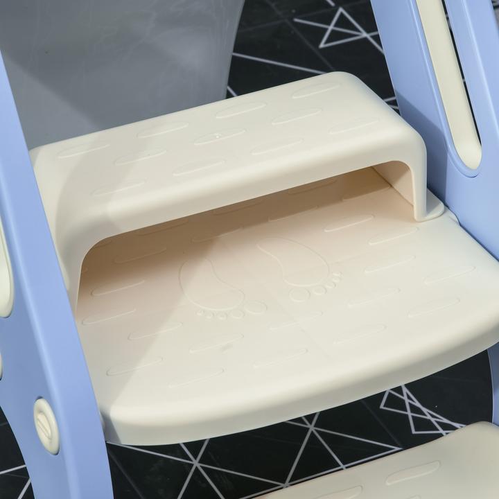 Immagine prodotto Swisshandel24 Sedile da toilette per bambini, istruttore da toilette con gradini, maniglia, attacco da toilette