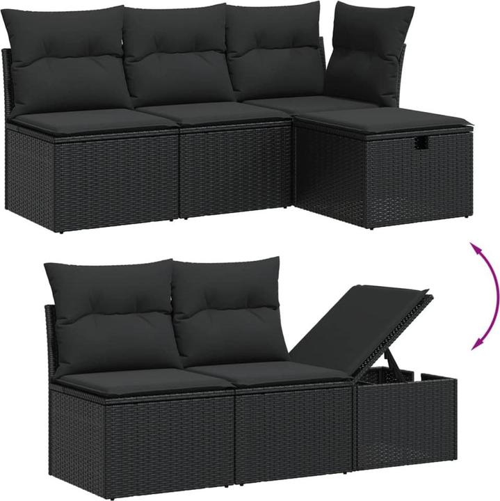 Actual product image VidaXL Garden furniture Sofa set Garden set 7-piece garden set Beige