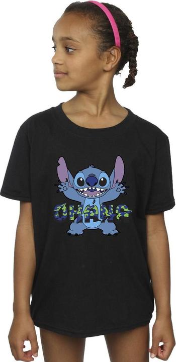 Produktbild Disney Lilo And Stitch Ohana Blue Glitch TShirt Mädchen (140, 146)