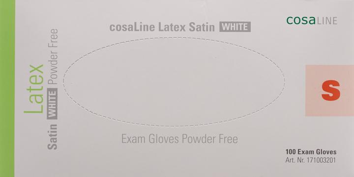Immagine prodotto CosaLine Guanti da esame in lattice satinato bianco senza polvere (S)