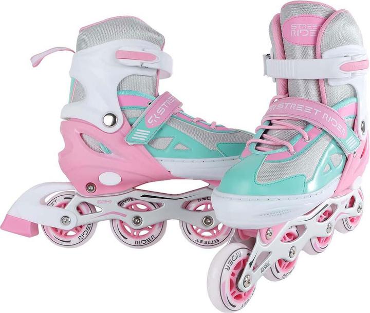 Produktbild Street Rider Inline Skates Pink/Grün Verstellbar, Grösse 29-32 (29, 30, 31, 32)