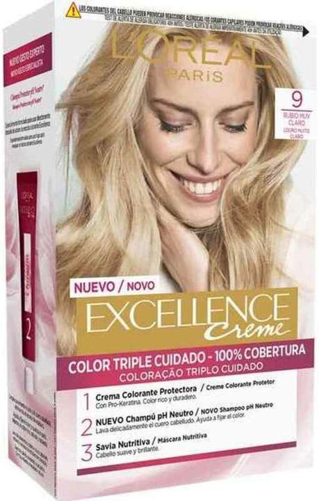 L'Oréal Paris L'Oreal Paris Excellence Creme Hair Coloring 9,1 Light Blonde (9,1 Light Blonde)
