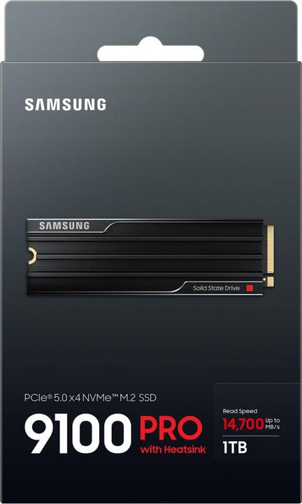 Produktbild Samsung 9100 PRO mit Heatsink (1000 GB, M.2 2280)