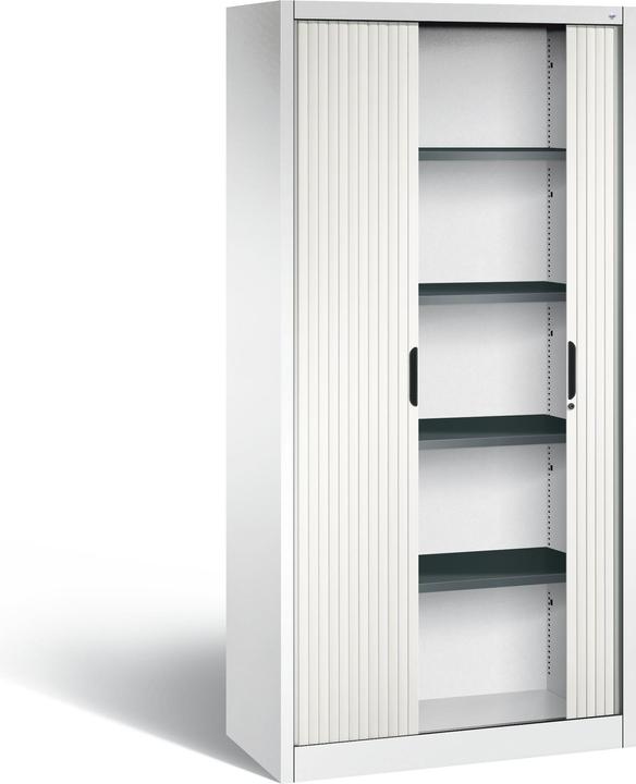 Actual product image C+P Roller shutter cabinet with horizontal blind (100 x 42 x 198 cm)