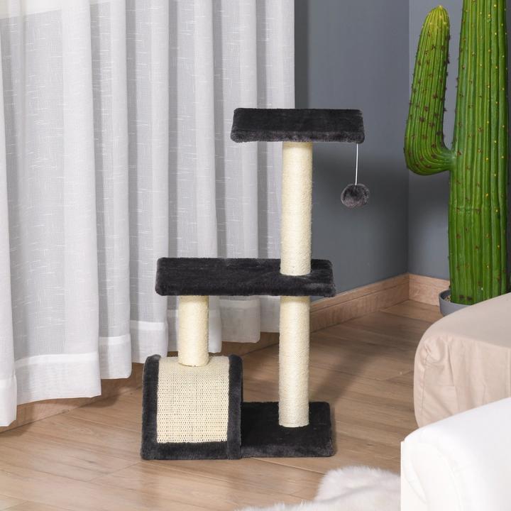 Immagine prodotto Jamb Albero per gatti (72 cm, Grigio scuro Beige)