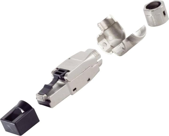 Produktbild BKL Electronic RJ-45 Stecker, werkzeuglos, Winkel, STP, Cat. 8.1