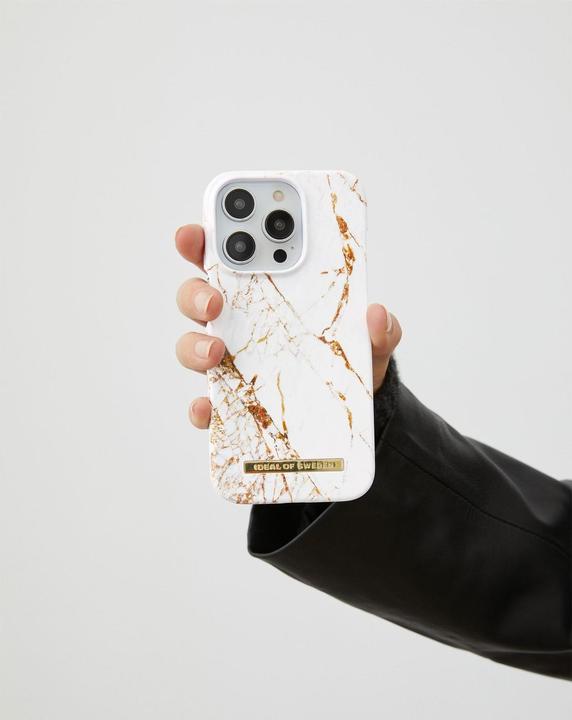 Produktbild iDeal Of Sweden Magsafe Designer Hard-Cover Carrara Gold (Apple iPhone 16 Pro Max)