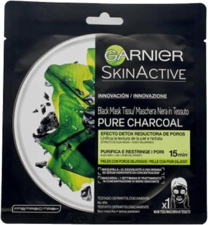 Image du produit Garnier PURE CHARCOAL black mask tissu detox effect