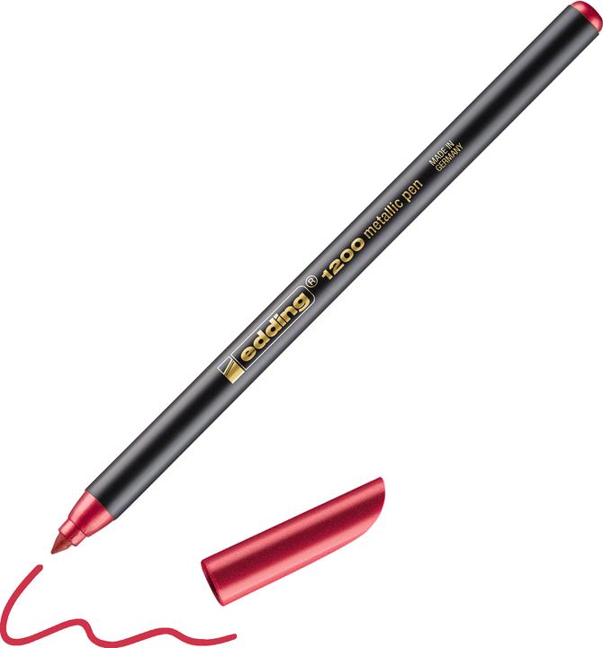 Produktbild Edding Fasermaler Metallic Colour Pen (Rot, 1 x)