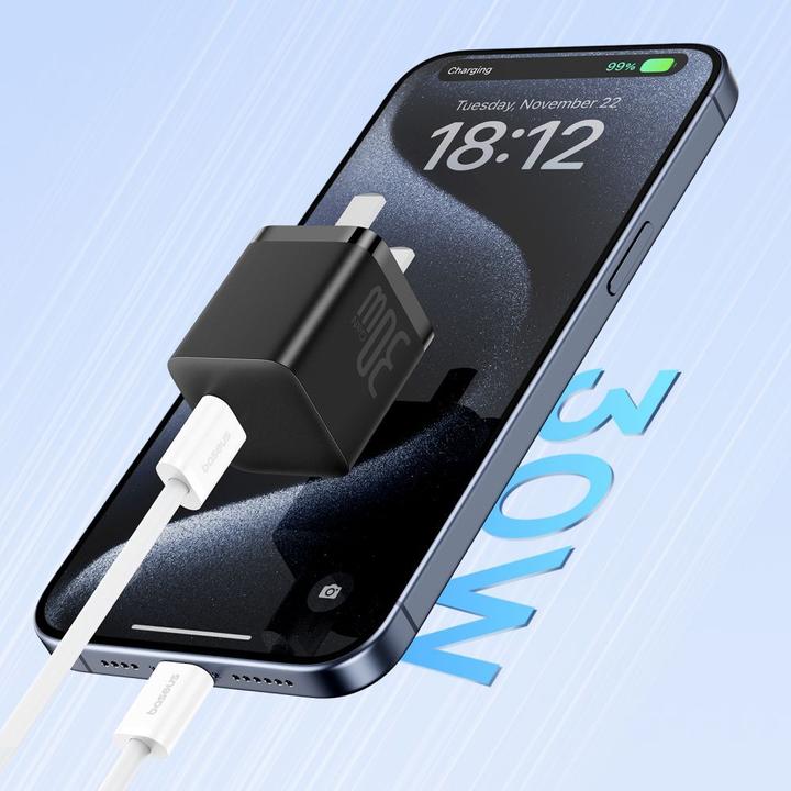 Immagine prodotto Baseus Superior Series ll USB-C - Cavo USB-C 30W 480Mb/s 1m - bianco (1 m, USB 2.0)