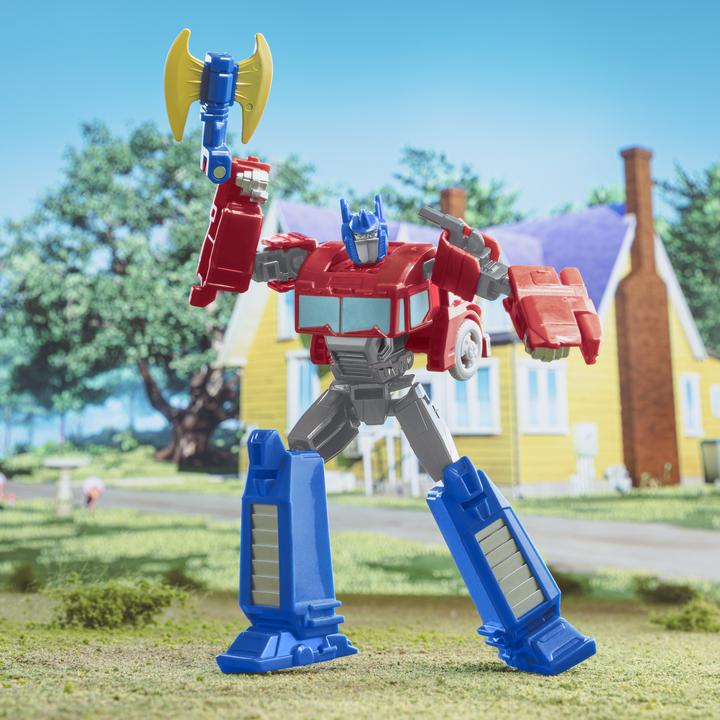 Actual product image Hasbro Transformers EarthSpark Warrior Class Optimus Prime toy