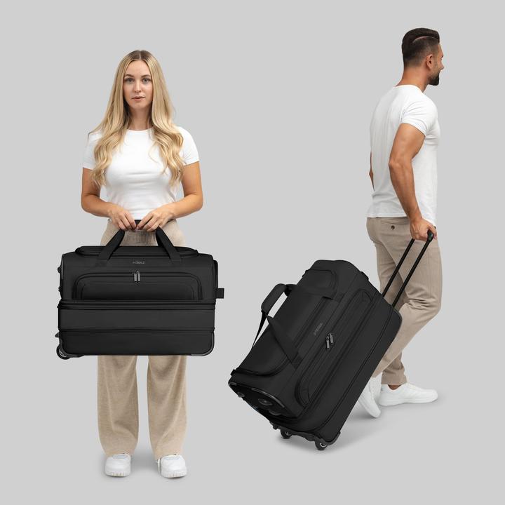 Image du produit Redolz Sac de voyage Duffle Essentials à 2 roulettes Set 2 pcs. avec soufflet extensible (129 l)