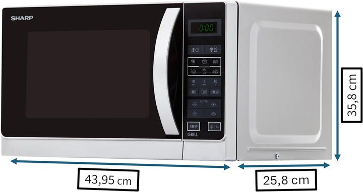 Immagine prodotto Sharp R642INW, argento (20 l)