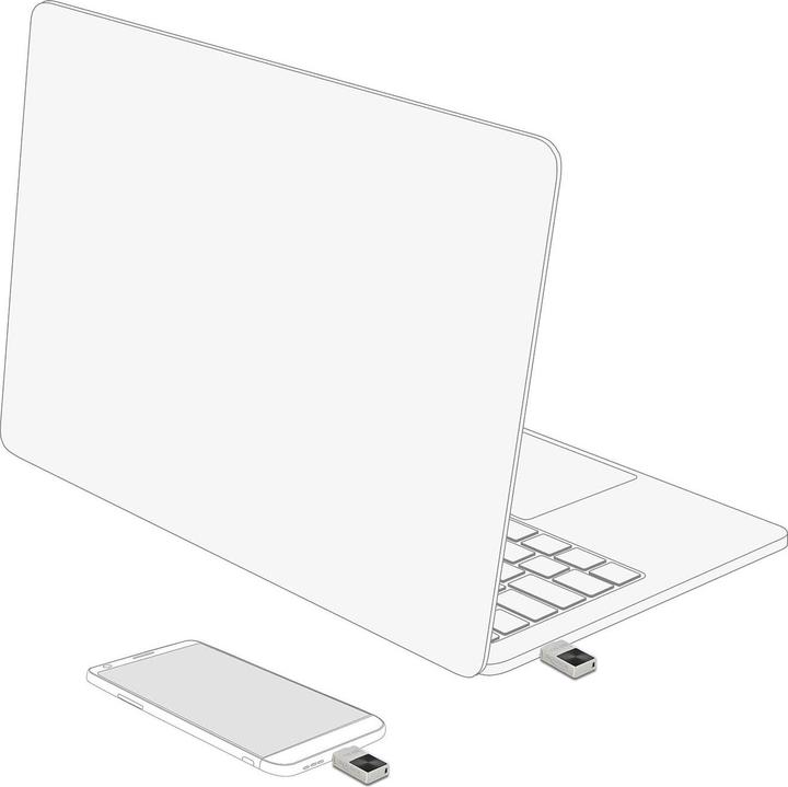 Actual product image Delock Mini USB memory stick (128 GB, USB-C)