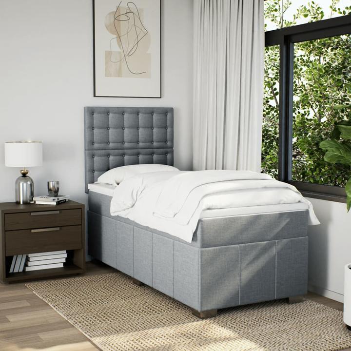 Image du produit VidaXL Bo x lit de saut avec matelas 90 x 190 cm Tissu (90 x 190 cm)