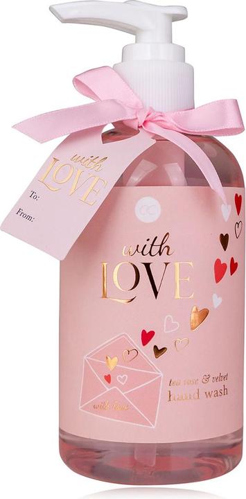 Immagine prodotto Accentra Sapone per le mani WITH LOVE in dispenser a pompa, 250ml, fragranza: Tea Rose & Velvet, colore: (Sapone liquido, 250 ml)