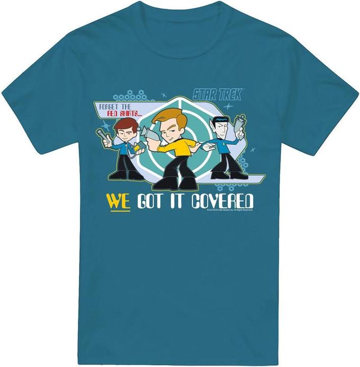 Actual product image Star Trek Quogs Mens We Got It Covered T-Shirt (L)