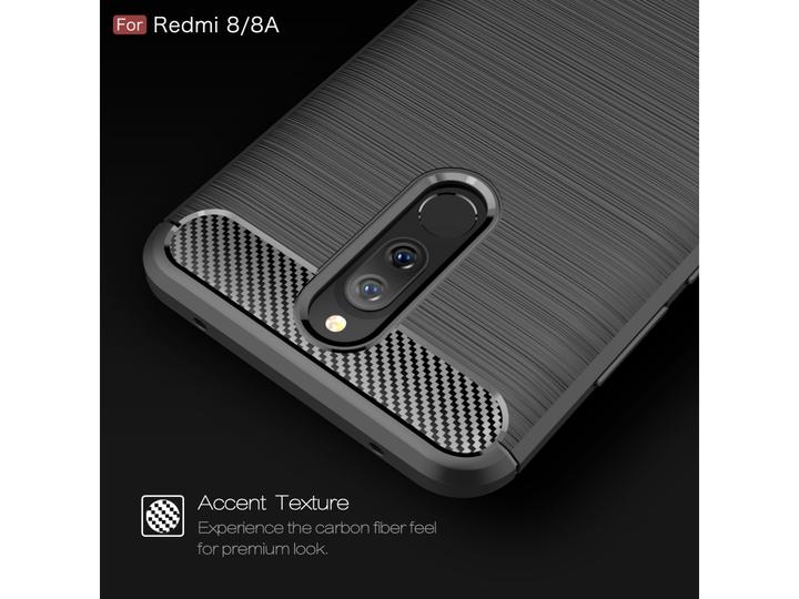 Immagine prodotto Screenguard Xiaomi Redmi 8 Cover Carbon Brushed Soft TPU (Xiaomi Redmi 8)