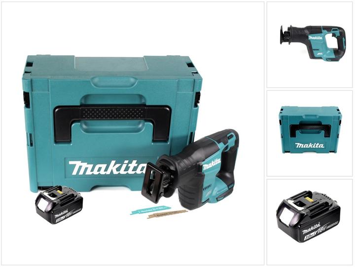 Produktbild Makita DJR 188 F1J Akku Reciprosäge 18 V Brushless Säbelsäge im Makpac + 1x 3,0 Ah Akku - ohn