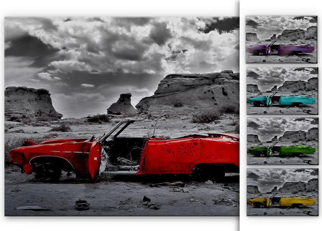 Image du produit Trenddeko Cadillac rouge (60 x 40 cm)