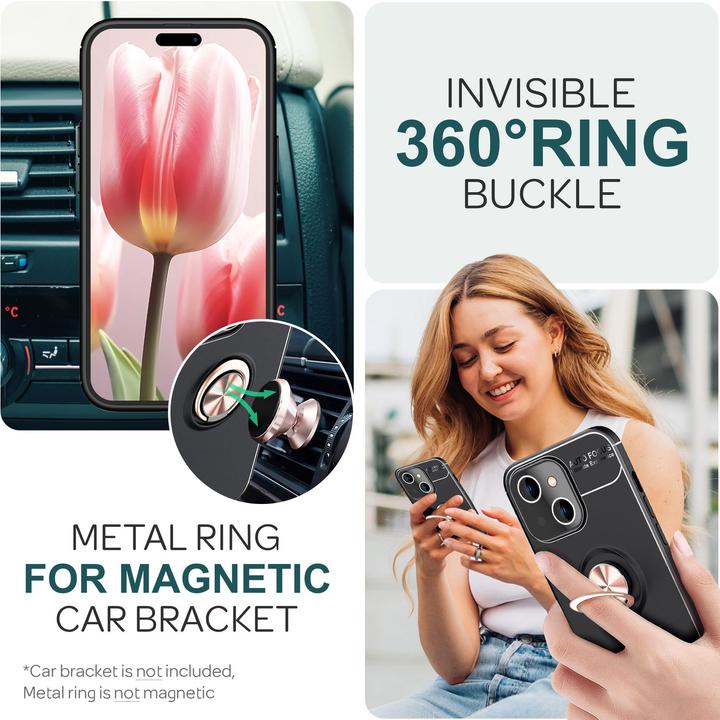 Produktbild Nalia Matte Ring Silikon Hülle (Apple iPhone 15)