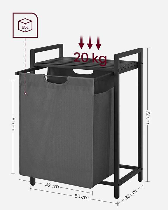 Actual product image Vasagle Laundry (65 l)