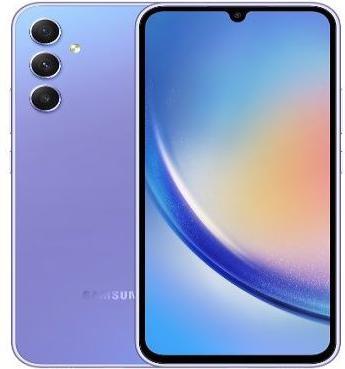 Actual product image Samsung Galaxy A34 5G (128 GB, Awesome Violet, 6.60", Dual SIM, 48 Mpx, 5G)