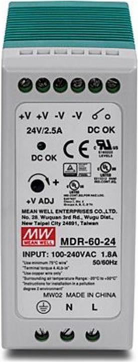 Actual product image Trendnet AC, 50/60Hz, DC, MTBF 2,992,000h