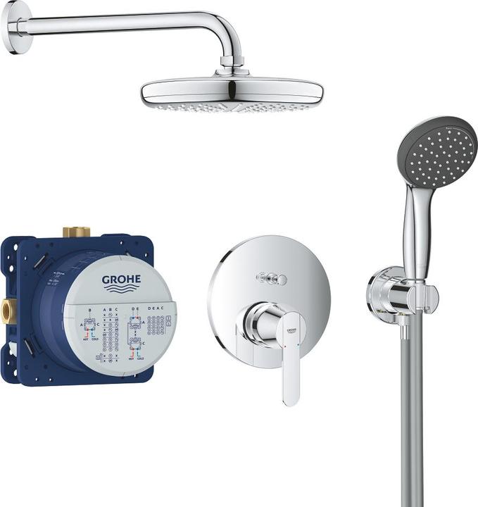 Grohe Get concealed shower system with Vitalio Start 210