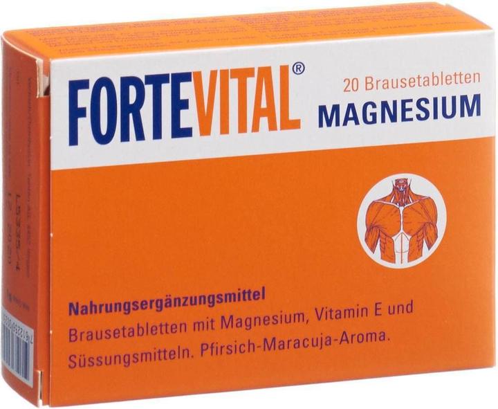 Fortevital Magnesium mit min E Brausetabletten (20 Stück, Brausetablette, 124 g)