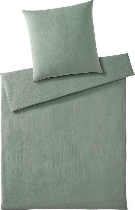 Produktbild Elegante Musselin Bettwäsche Smooth (Bettwäsche Set, 155x220 cm + 80x80 cm)