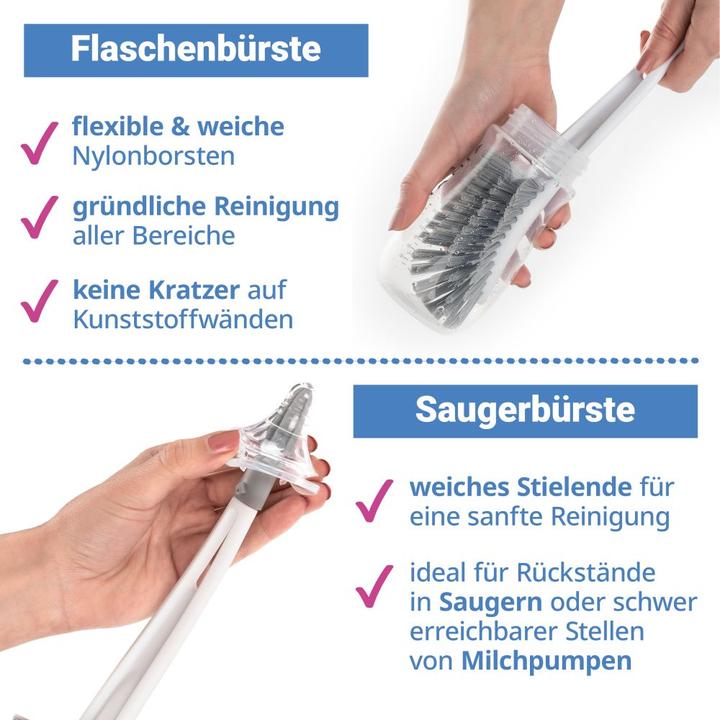 Produktbild MiaMia Babyflaschen 4-tlg. Starter-Set 3 PP-Flaschen inkl. (260 ml)