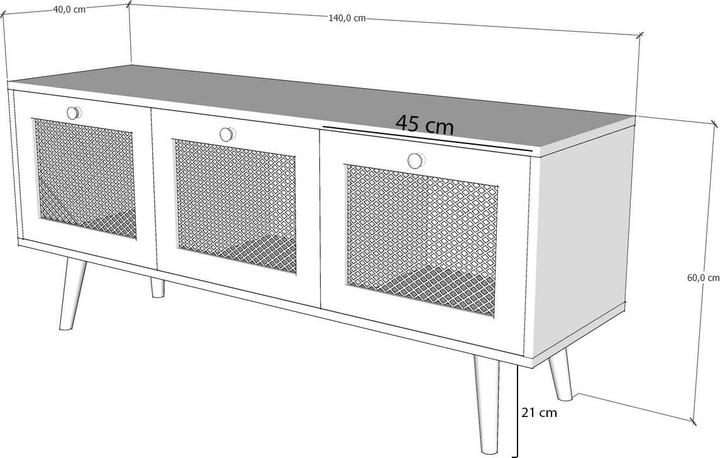 Actual product image Skye Decor Andy (140 x 60 x 40 cm)