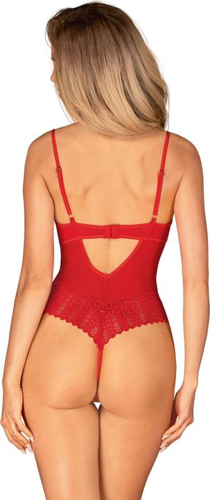 Actual product image Obsessive - Ingridia Crotchless Teddy - Red (M/L)