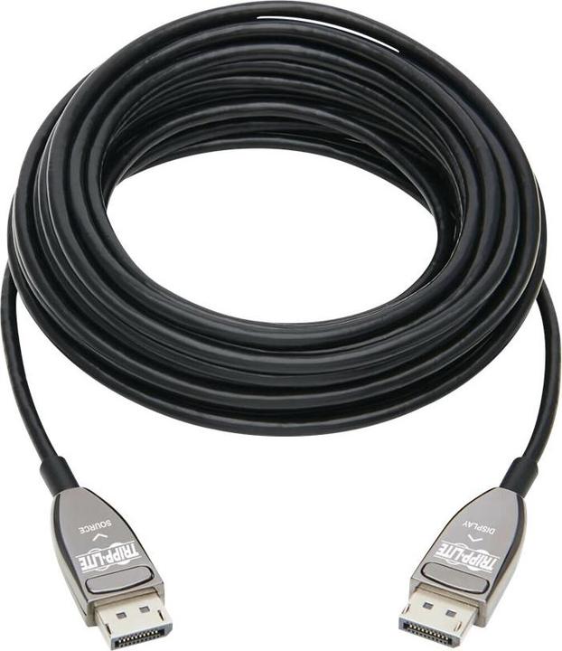 Produktbild Eaton DisplayPort Active Optical Cable AOC 8K 60 Hz M/M CL3 Rated Latching Connectors Blac (15 m, DisplayPort)