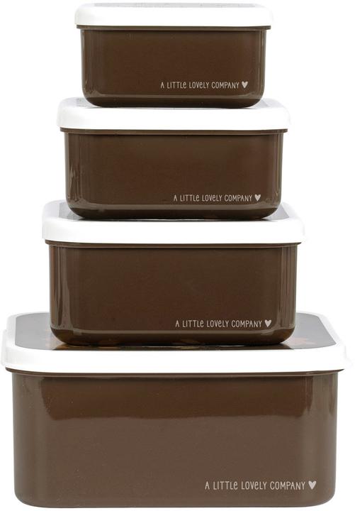 Produktbild A Little Lovely Company ALLC Lunch & snack box set SBSEBE43 Bears
