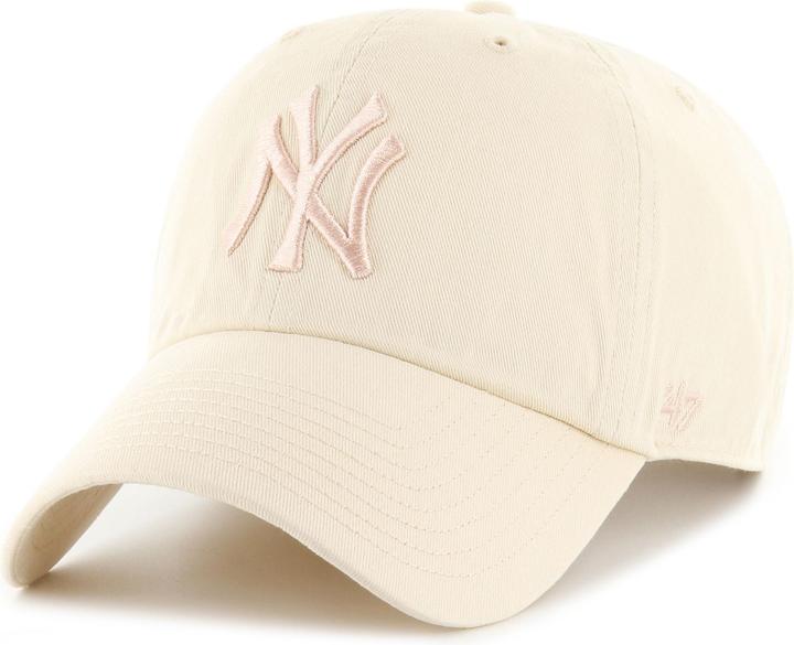 47 Brand Strapback Cap - CLEAN UP New York Yankees natural