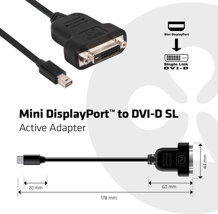 Produktbild Club 3D Mini DisplayPort zu (0.20 m, DisplayPort)
