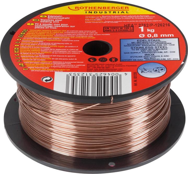 Immagine prodotto Rothenberger Bacchetta per saldatura industriale in acciaio inox 0,8 mm / 1 kg