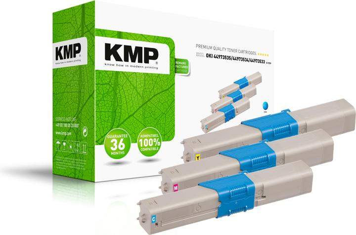 Image du produit KMP Toner remplacé 44973535, 44973534, 44973533 (M, C, Y)