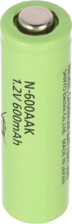 Image du produit Panasonic Batterie Sanyo N-600AAK, N-600AAK Mignon AA NiCd (1 pcs, AA, 600 mAh)